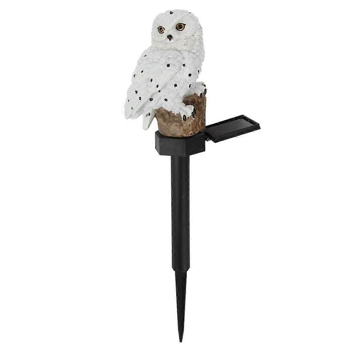 LED light white owl ground plug