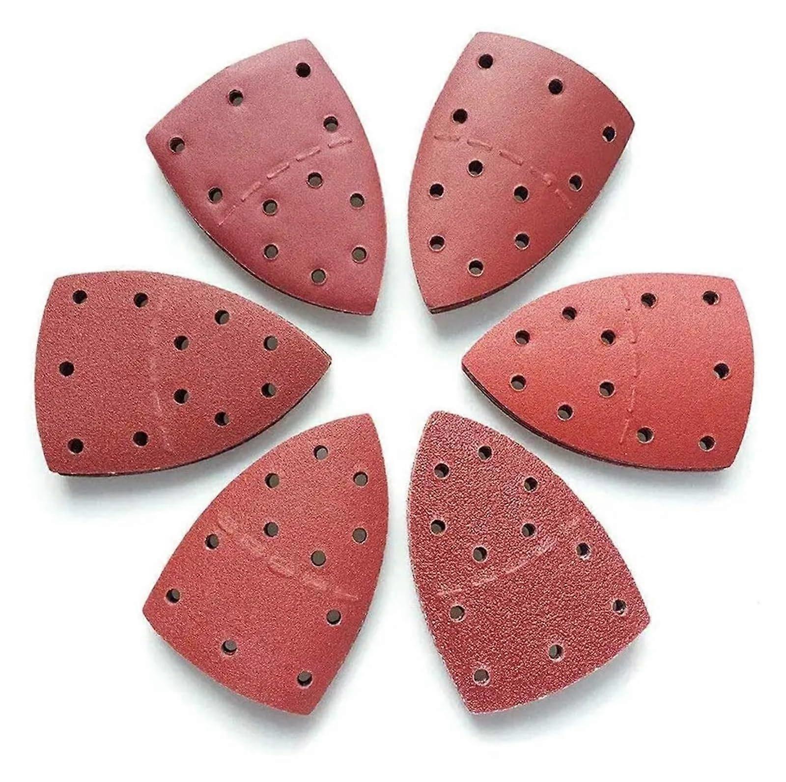 25pcs Mouse Sanding Sheets Triangle Sanding Paper Orbital Sander Pads Detail Discs Sandpaper Abrasive Paper for Polishin Sander(180)