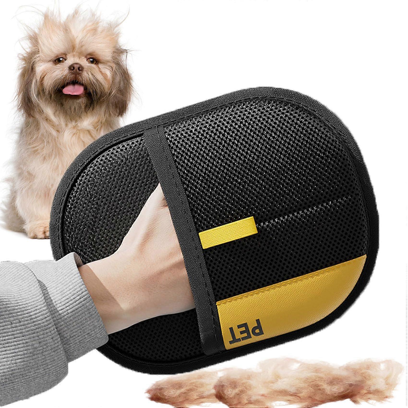 Furmingle Double-Sided Cat Grooming Gloves for Pets - Celery Pets Soft Silicone Brushes, Dual Function, Lightweight Design