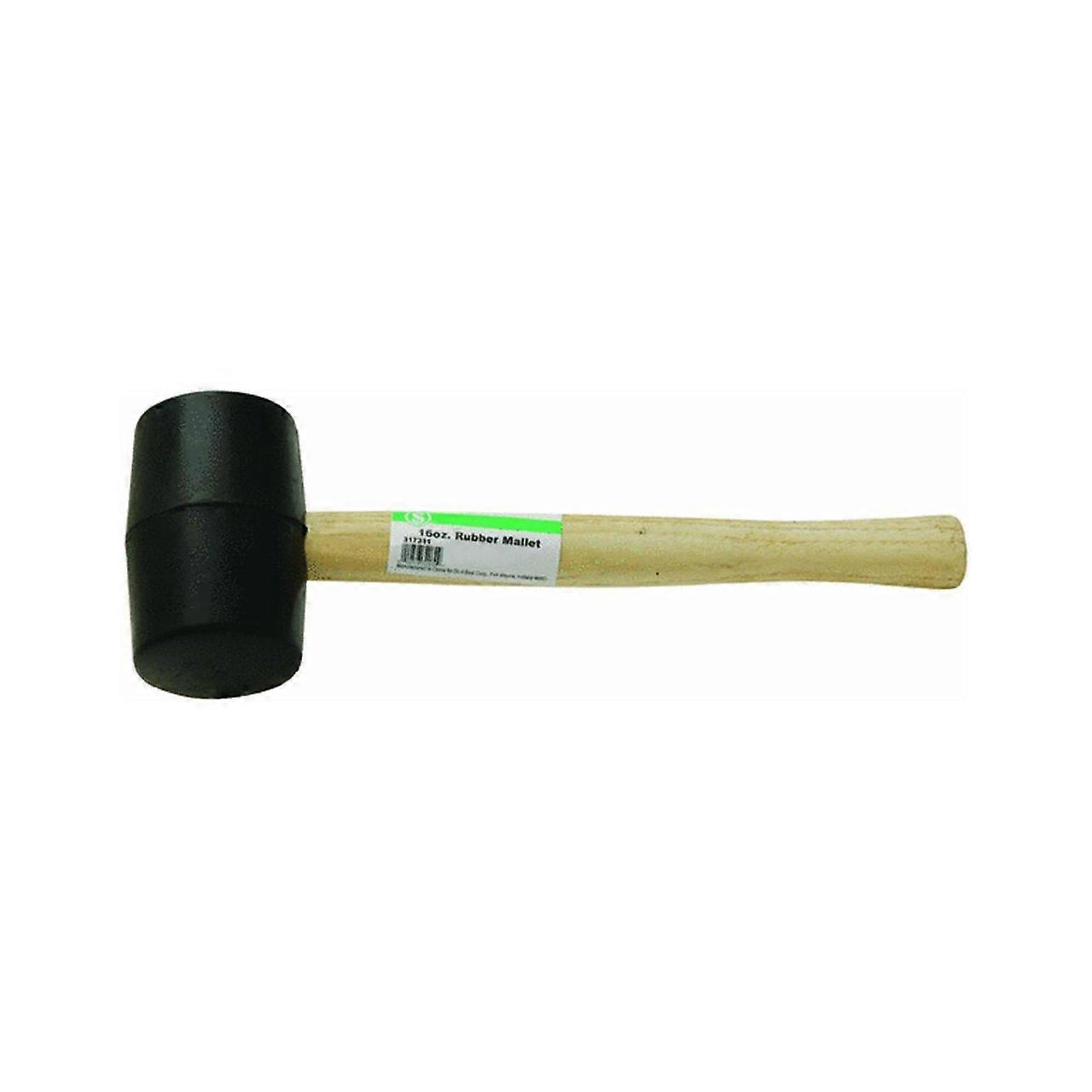16 oz Rubber Mallet with Durable Rubber Head for Heavy-Duty Construction and Home Improvement Projects