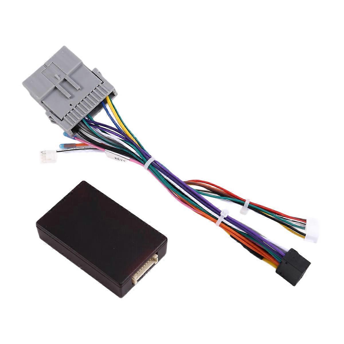 Car 16pin Wiring Harness Adapter Canbus Box Decoder Android Radio Power Cable for H2 OD-HM-01