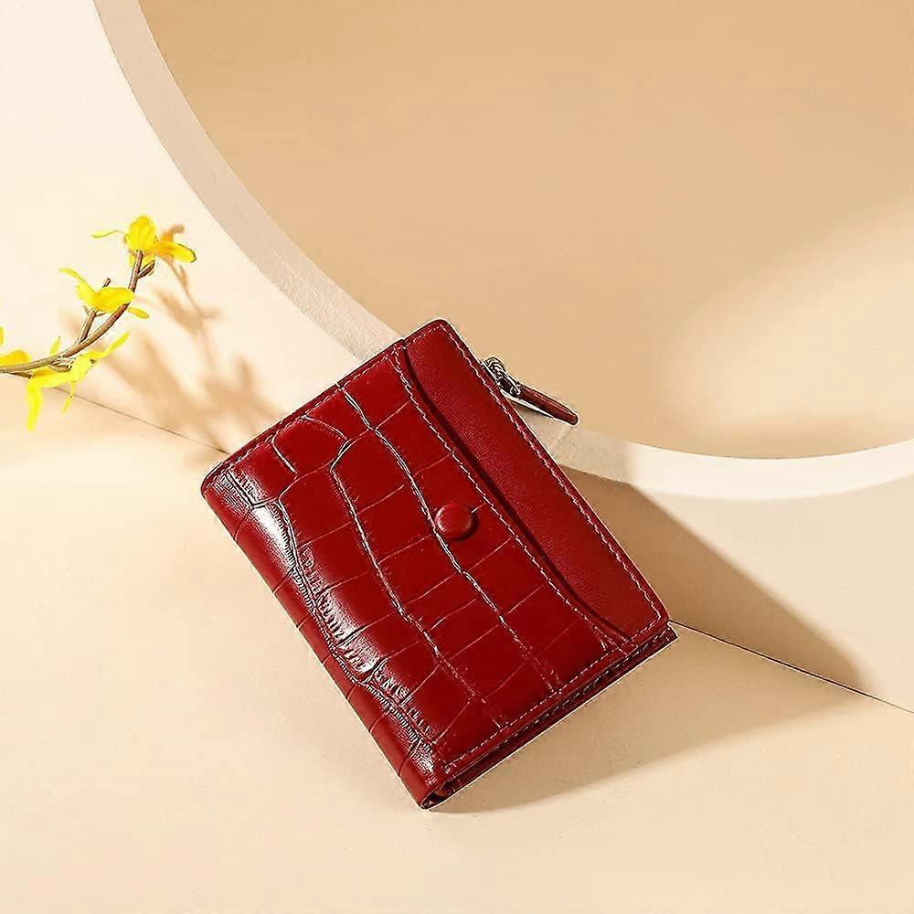 Women's Wallet with RFID Blocking, Red