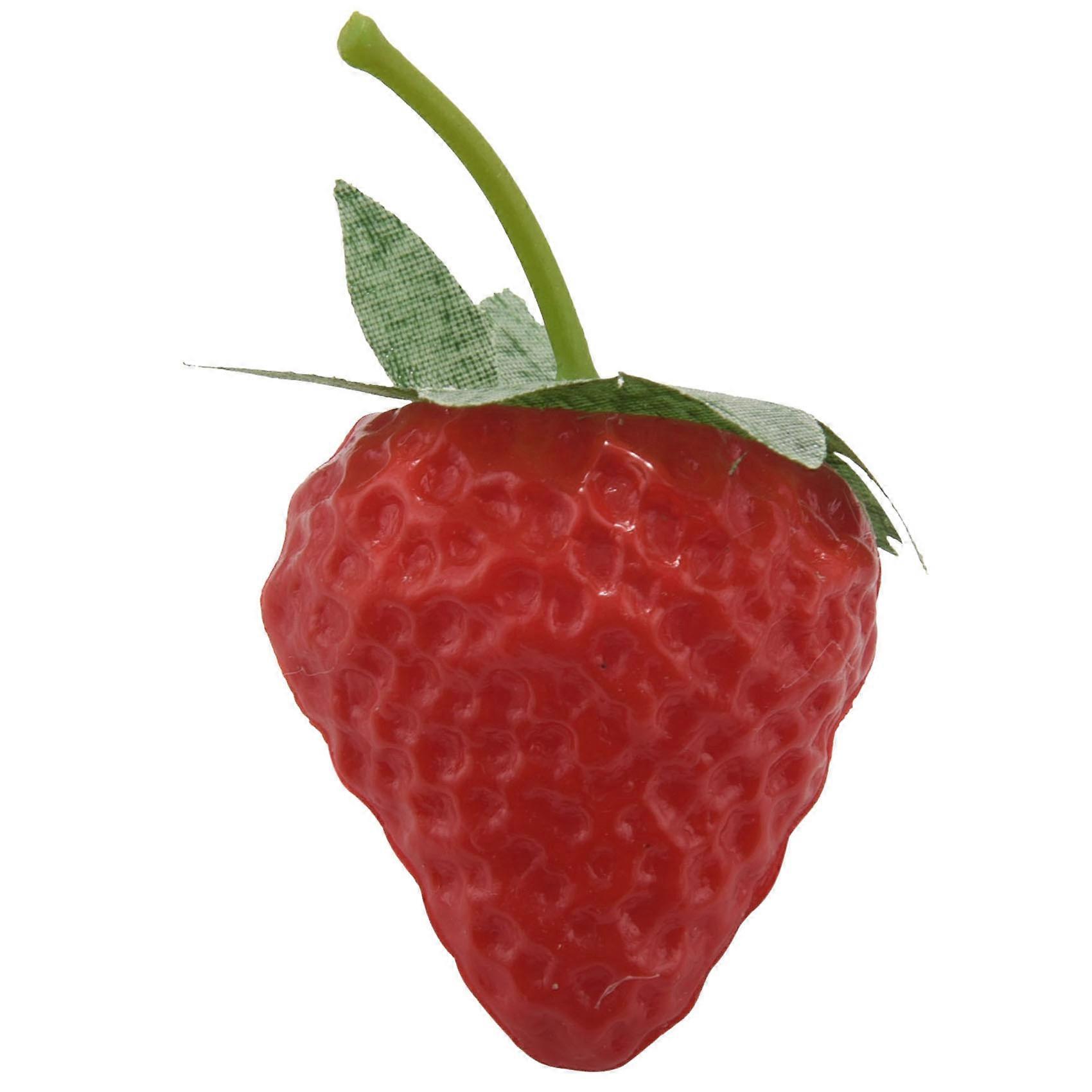 20 Pieces Artificial Strawberry Fake Fruit Strawberries, Small