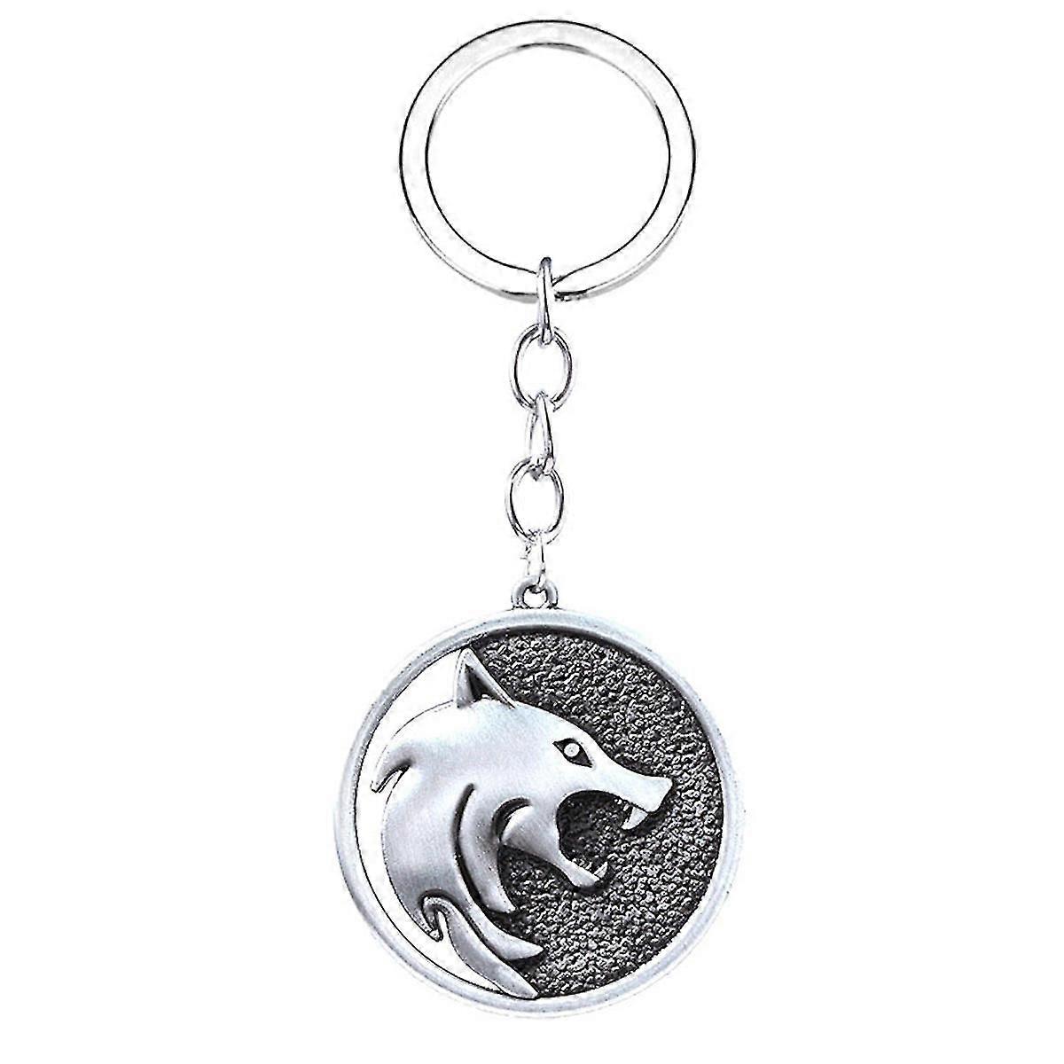 Witchers Wolf Head Anime Key Chain Key Ring Bag Pendant Keyring Christmas Gift