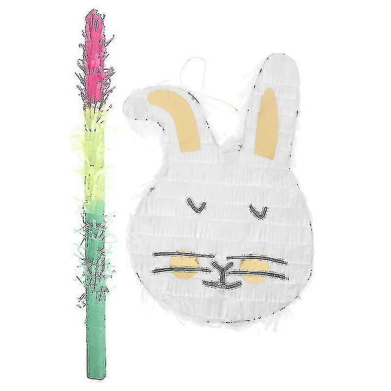 35x24cmアソートカラーパーティーゲームイースターハンギングペーパーウサギ吊り下げオーナメントイースターパートの1セット