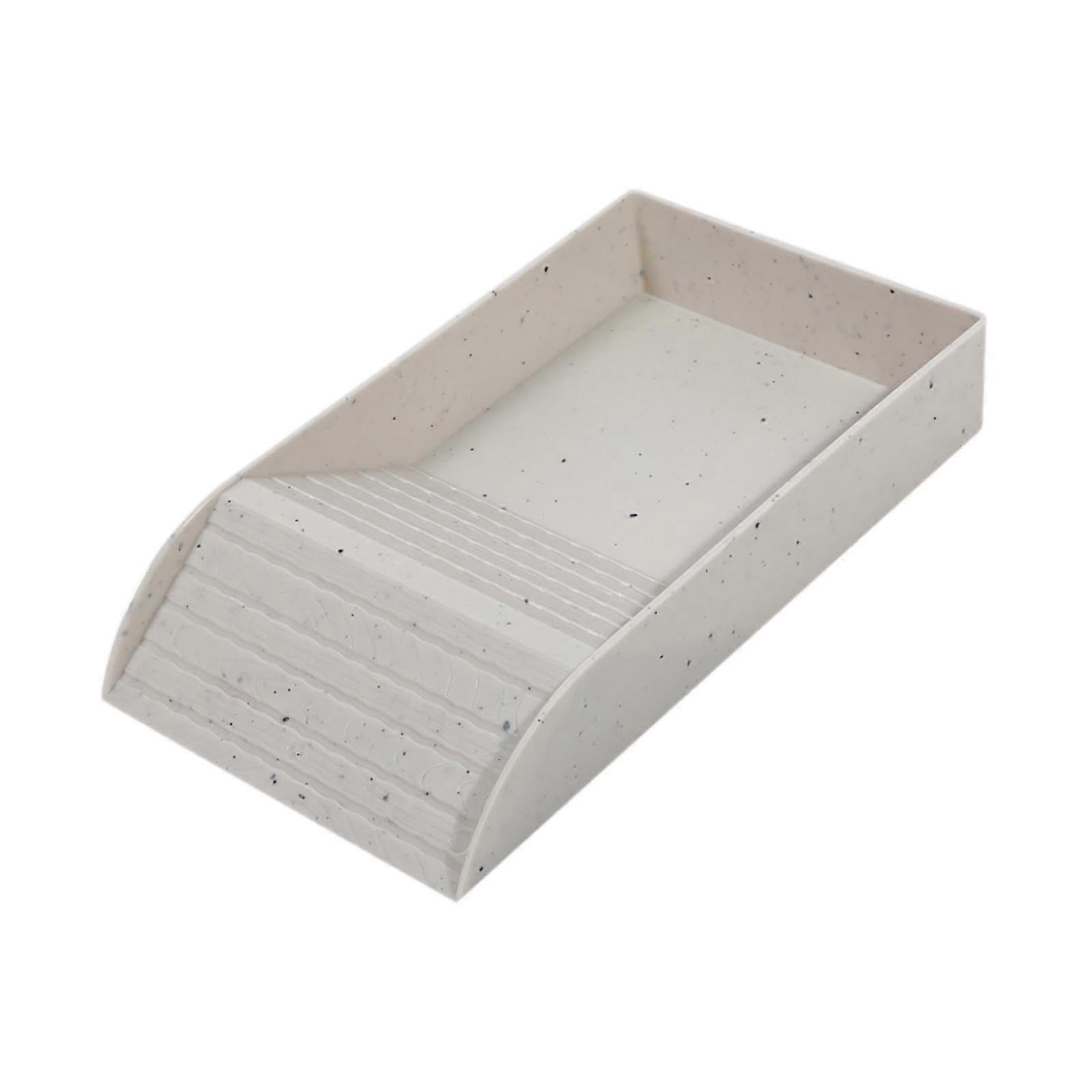 Tortoise Feeding Dish Terrarium Bowl Reptile Bowl Tortoise Feeder for Hamster Turtle, Granite L