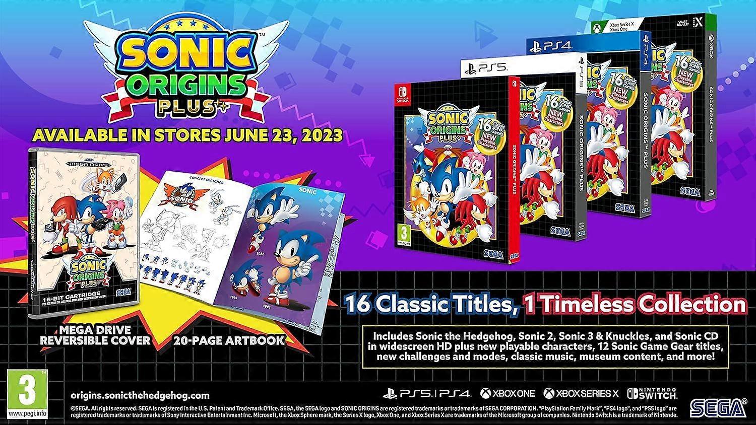 Sonic Origins Plus PS5 Game (English/French Box)