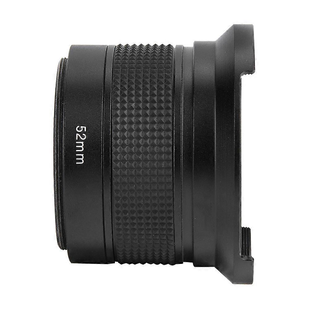 52mm 0.35X Wide Angle Fisheye Lens Black with Caps & Pouch