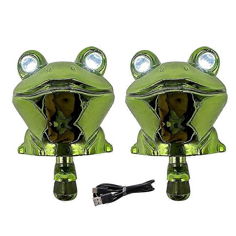 2pcs With 3 Light Modes LED Headlights Wearable Clip On Clog Flashlight Lights Waterproof White Light For Shoe/Adults Kids