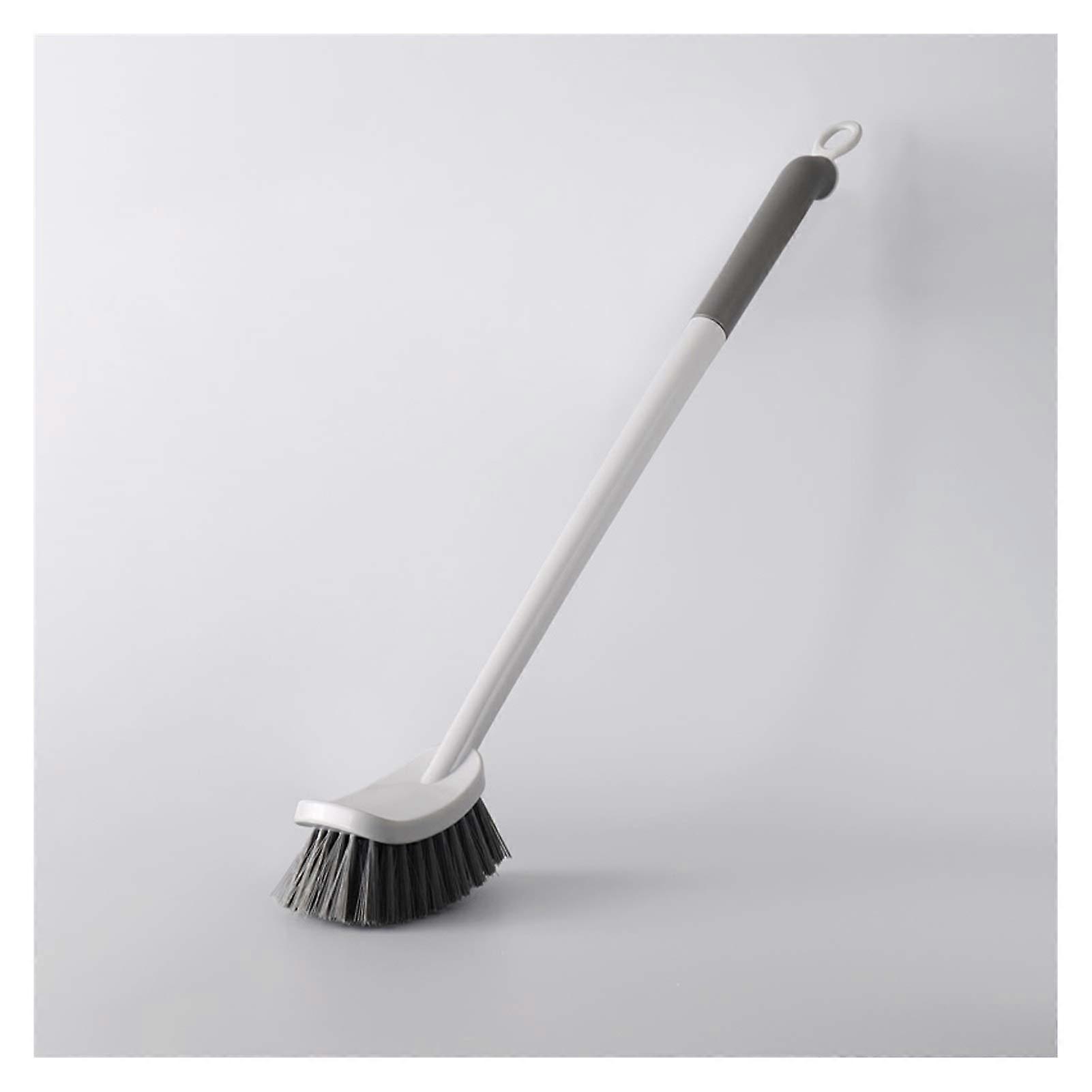Toilet Brush Holder with Long Handle, Multifunctional All-Round Cleaning Brush, Space-Saving Design with Hanging Holes