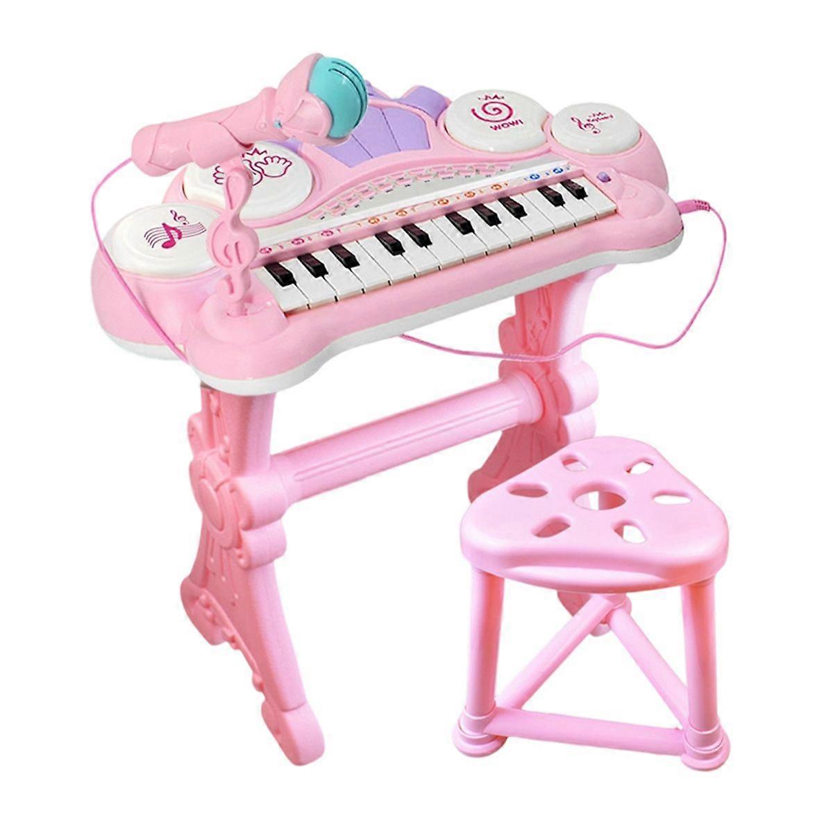 Children's complete MP3 music set with electronic keyboard, recording and playing songs, 24 keys, phone and MP3 connection, suitable for children over