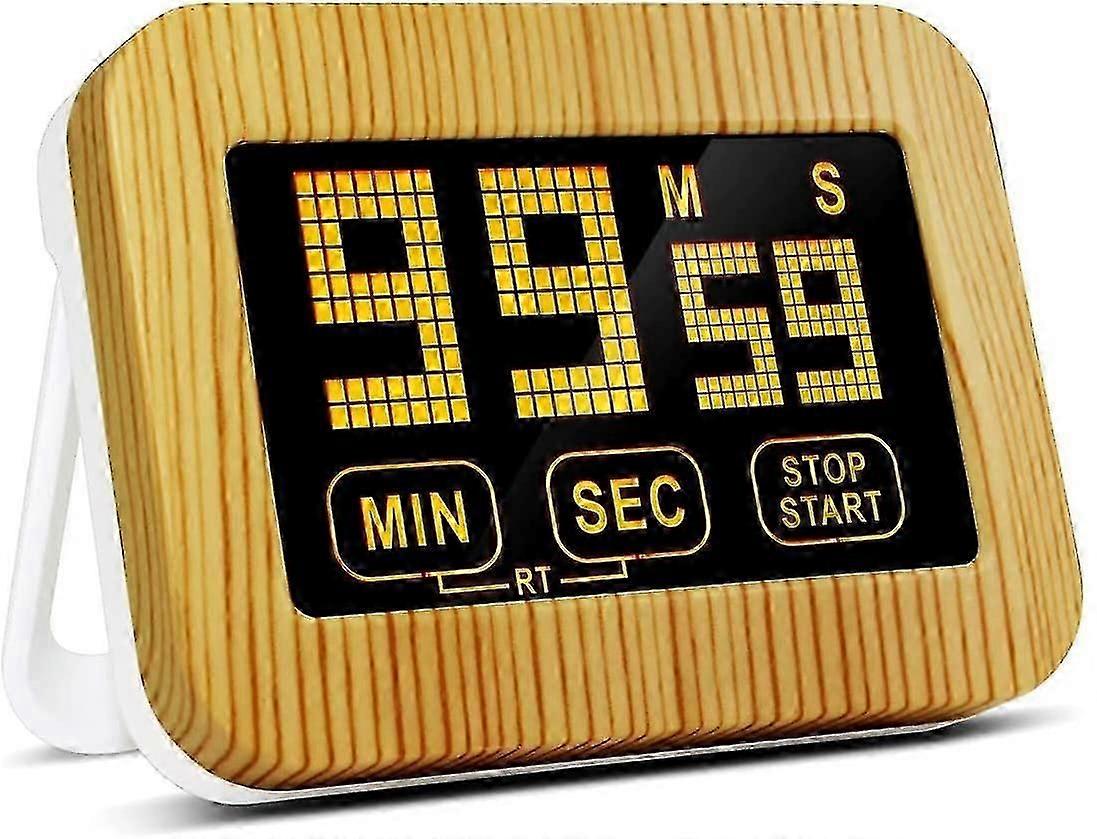 Kitchen Timer, Touch Screen, Lcd Digital Kitchen Timer, Magnetic Countdown Timer, Stopwatch With Loud Alarm, Large Numbers Back Support For Kitchen, S