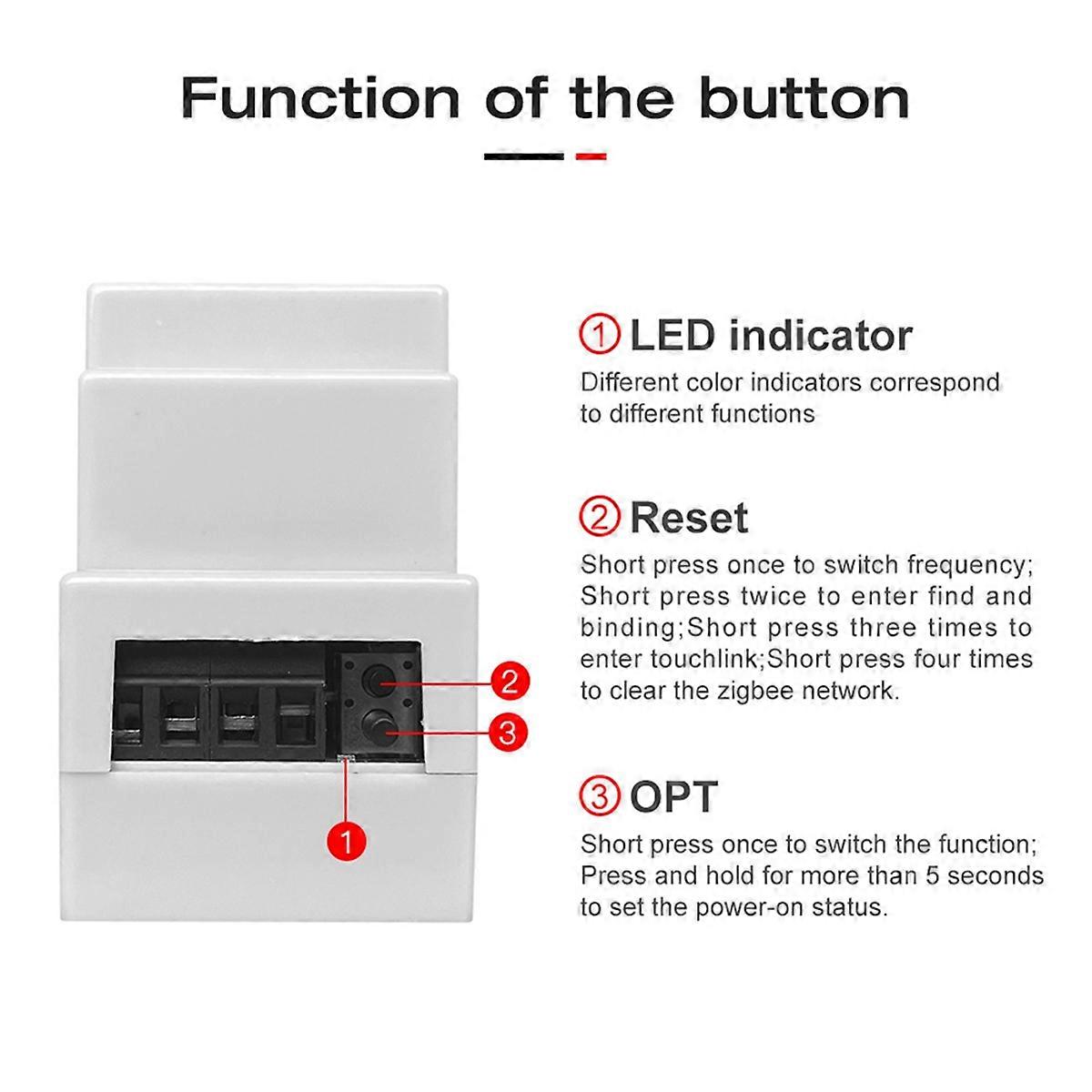 DIN Rail 5 in 1 Smart LED Controller RGB RGBW CCT 2.4G Light Strip Dimmer Zigbee3.0