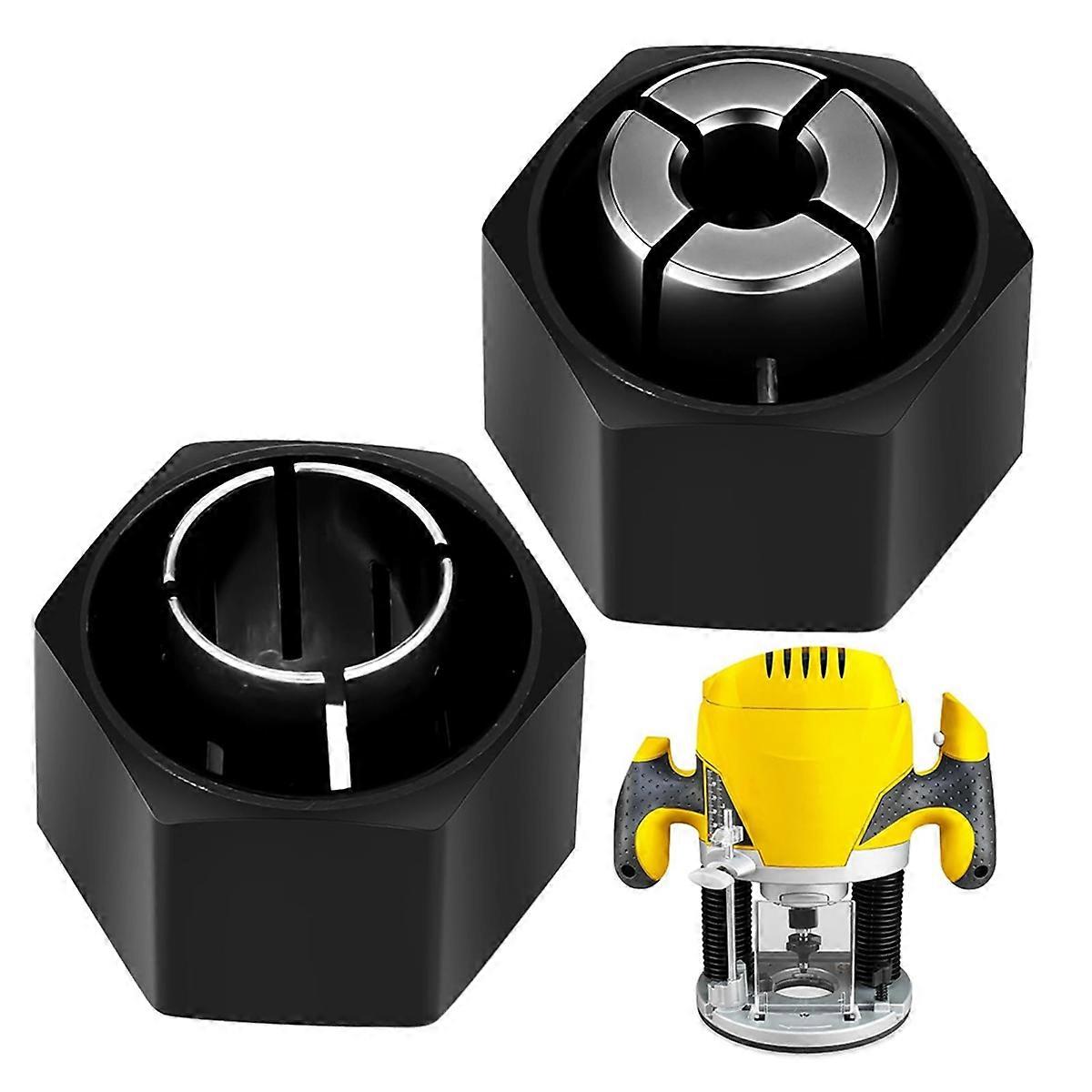 2Pcs Router Collet Kit Replacement 1/4in and 1/2in Compatible Dw621 Dw618 Dw622 Dw626 and 1613,1617