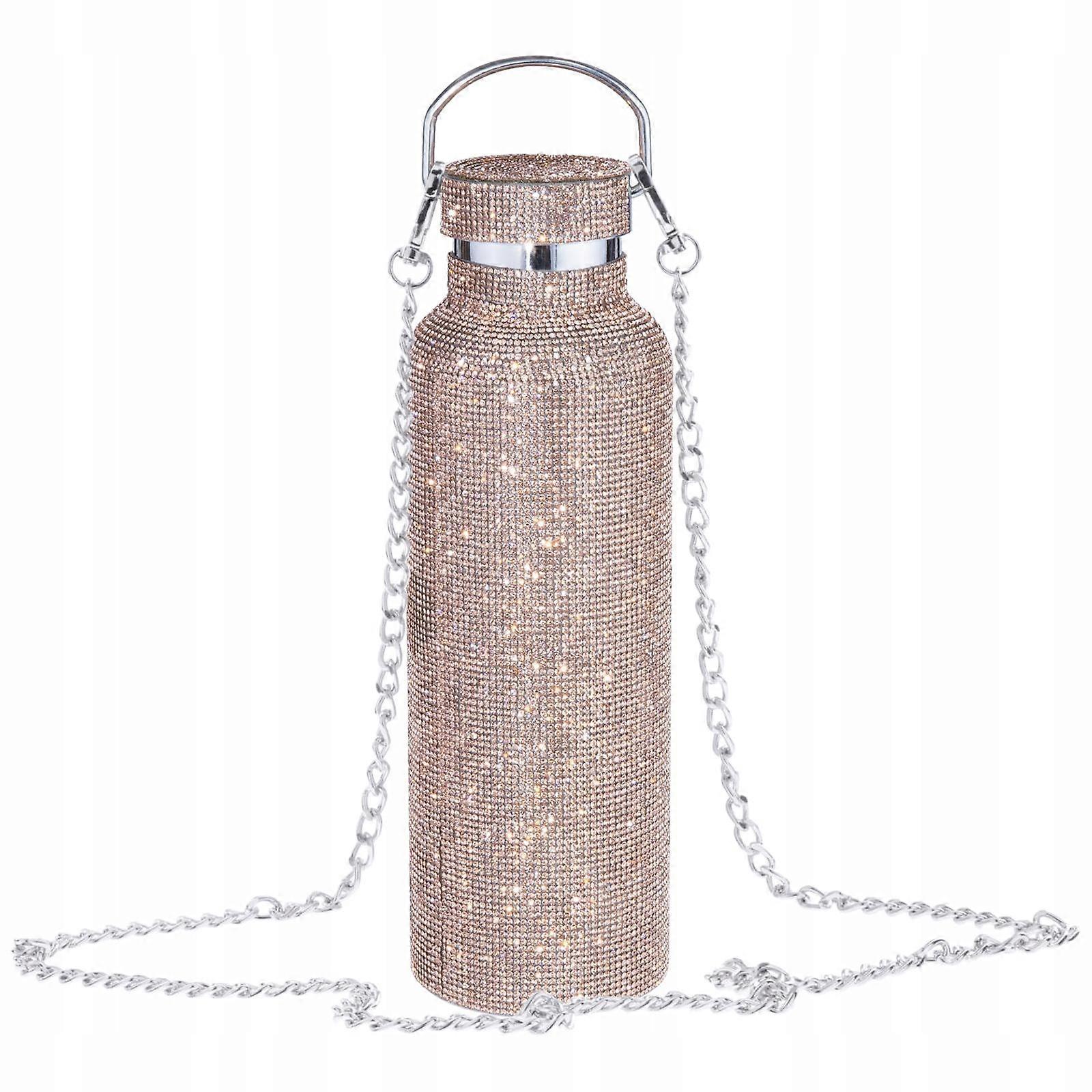 Diamond Water Bottle With Chain 500 Ml