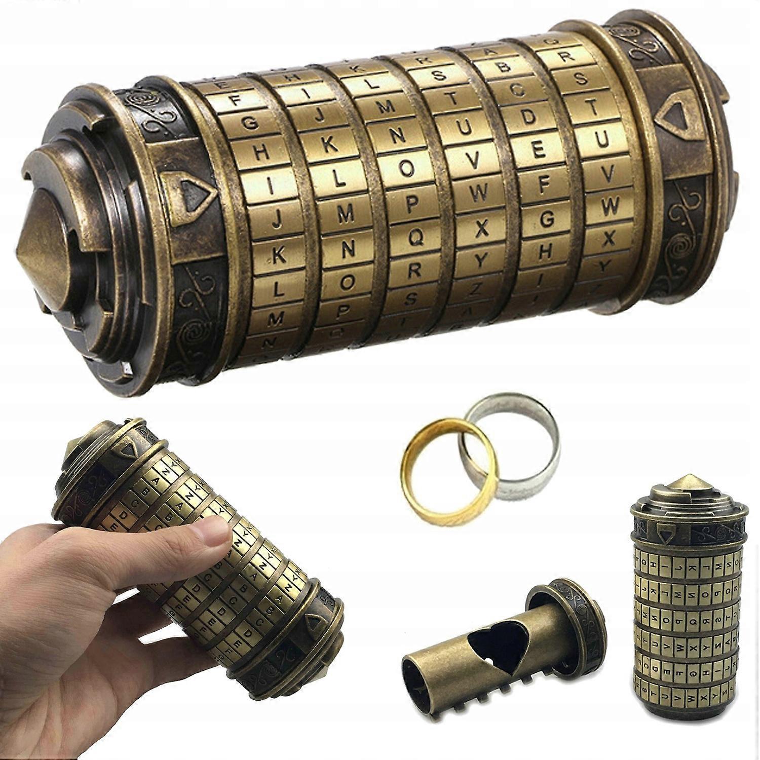 Cryptext Code Da Vinci Château Cryptex Anneaux