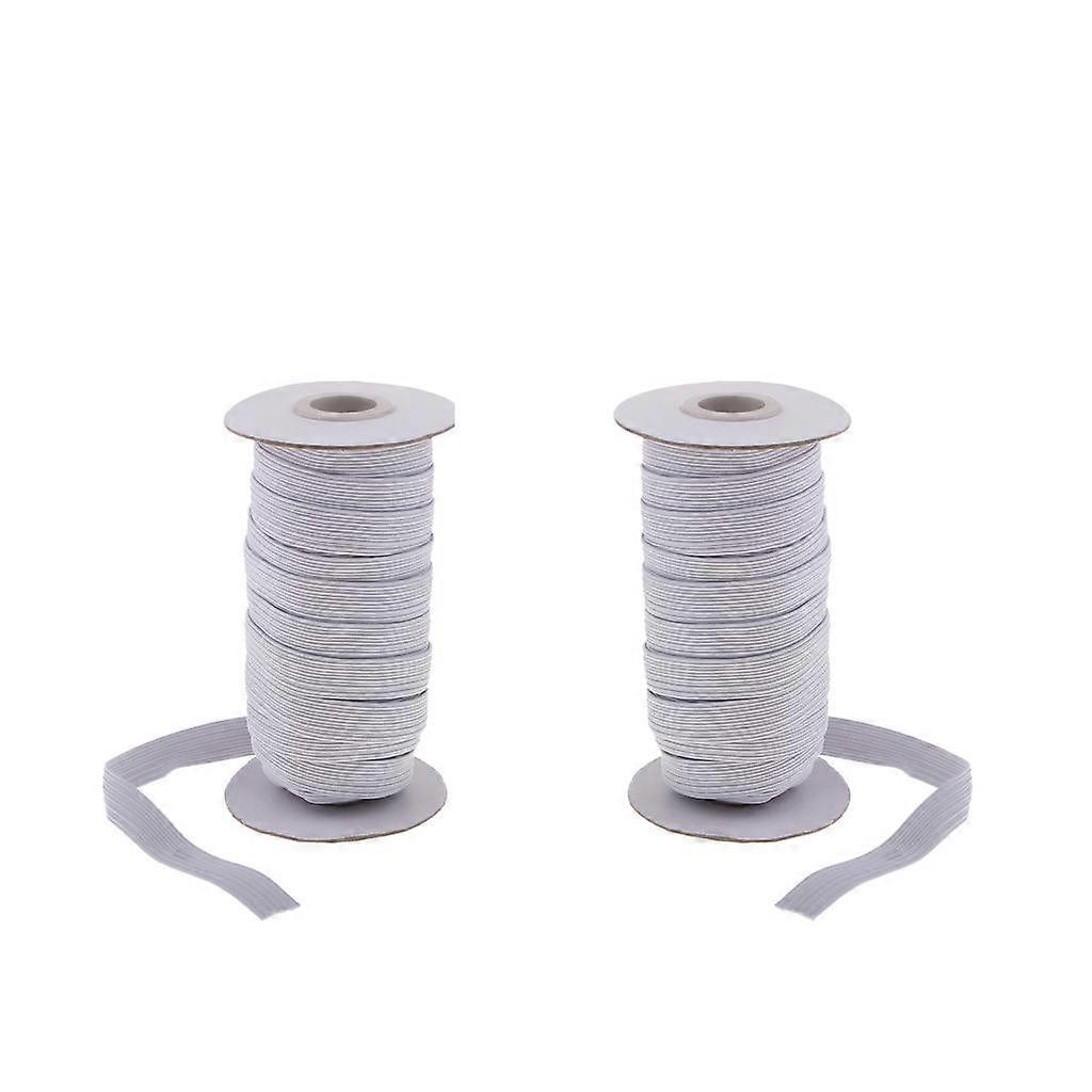 2pcs 10 metri elastico corda elastica cucitura finiture per vestiti vestito bianco