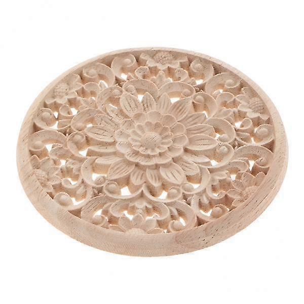 2X 1ks Dřevěný vyřezávaný roh Onlay Applique Frame Domácí nábytek Craft 12cm