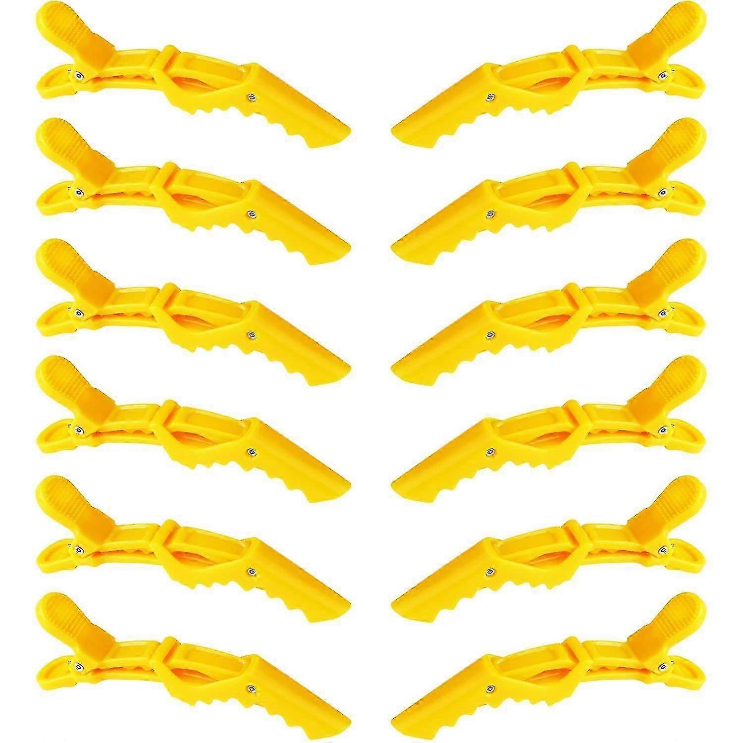 12pcs Alligator Hair Clips For Styling With Double-hinged Design - Ya