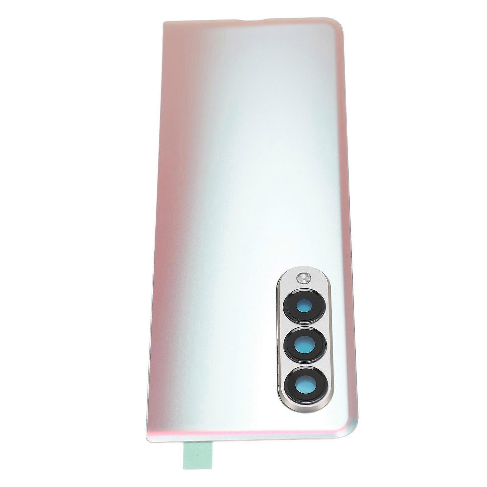 Back Glass Cover Replacement with Pre Installed Camera Lens and Repair Kit for Galaxy Z Fold 3 5G F926 Silver 