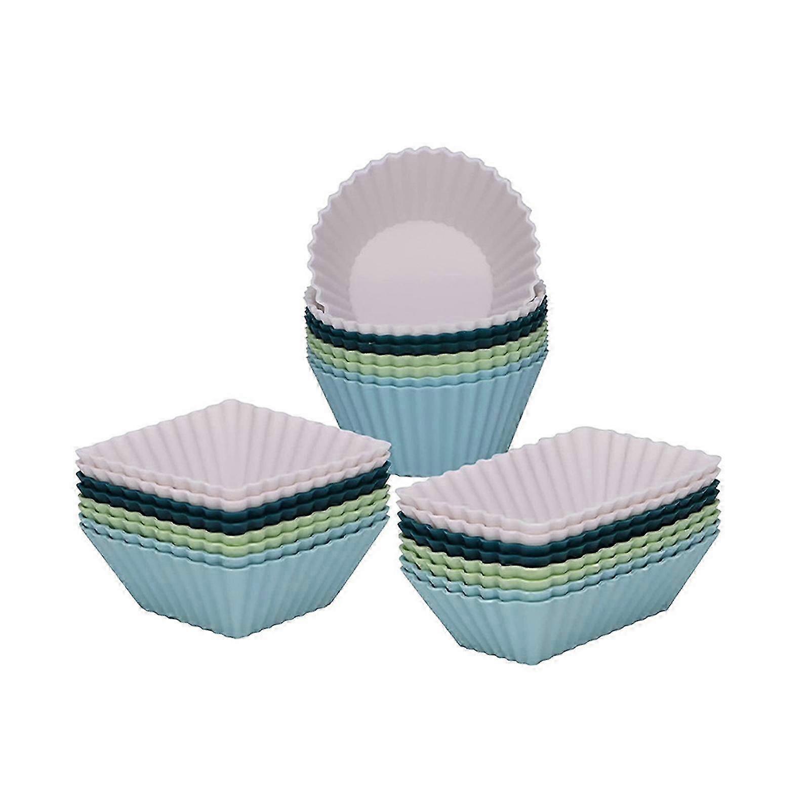 Mini Tart Tins and Muffin Moulds - Non-Stick Baking Cups for Desserts, Parties, and Holidays - Set of 24 Pieces Suitable for Various Brands