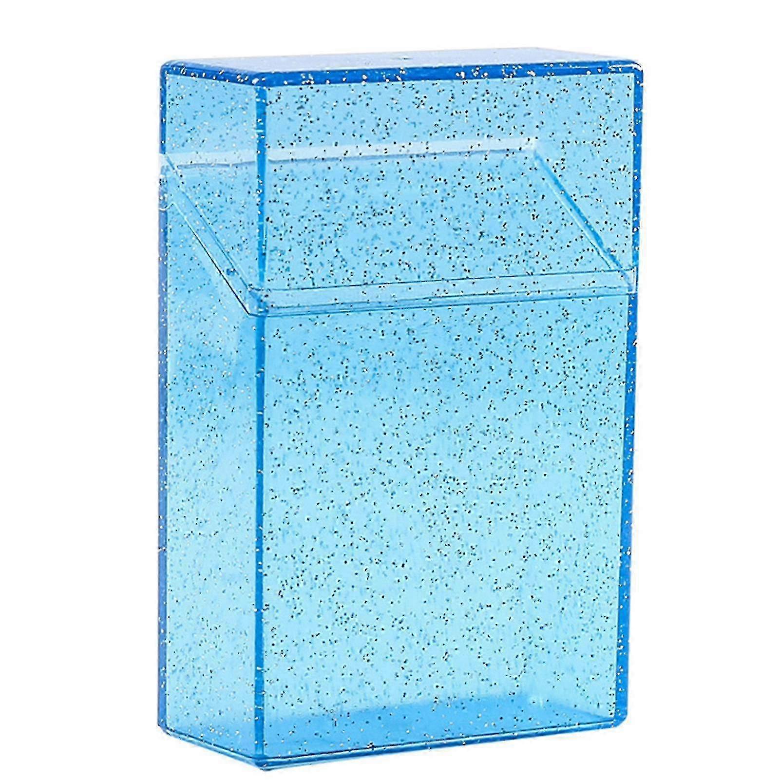 Clear Acrylic Portable Cigarette Box with Shining Appearance for Smokers, Ideal for Storing Cigarettes