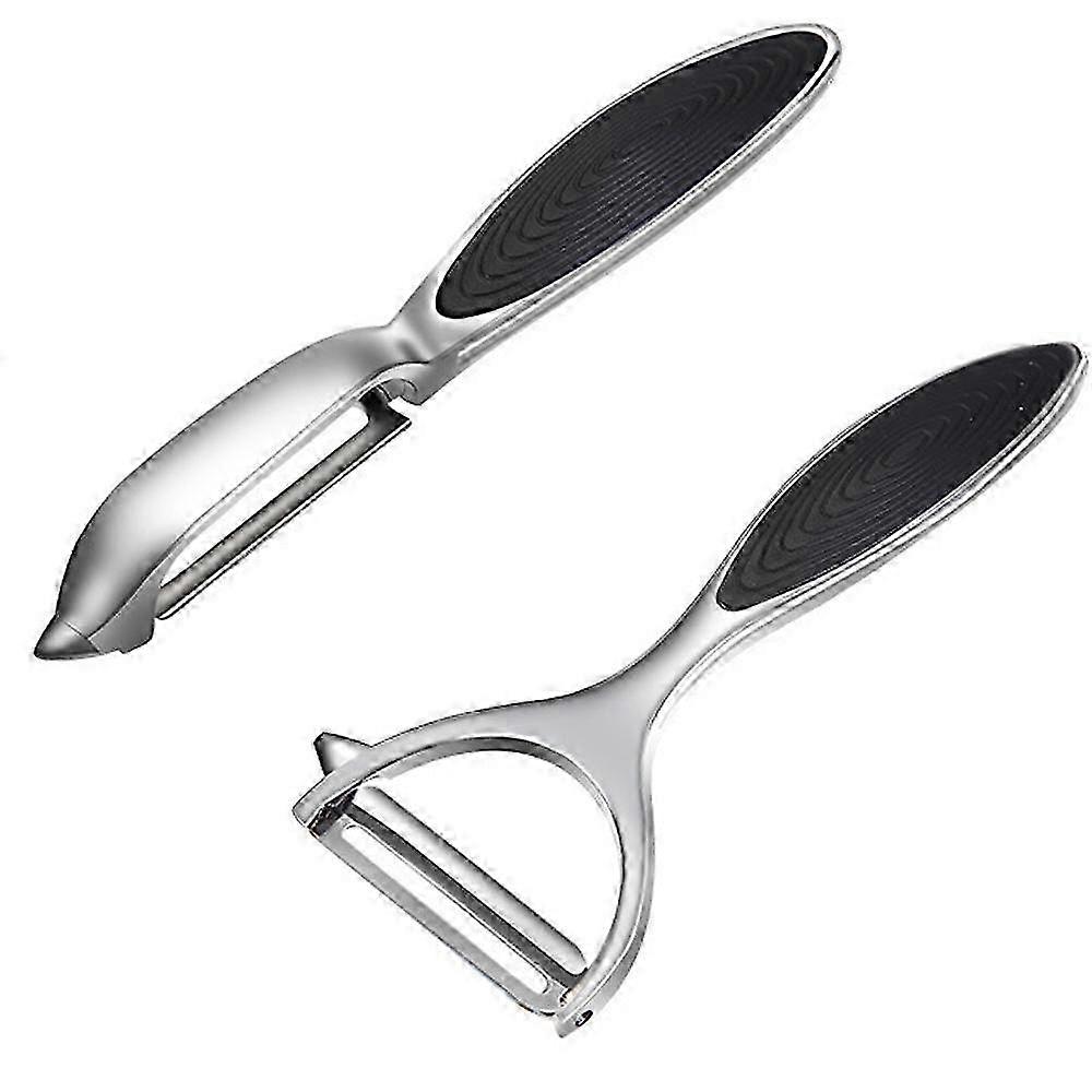 プレミアム アジャスタブル ソルト & ペッパー シェイカー - 2点セット - ステンレススチール & グラス セット