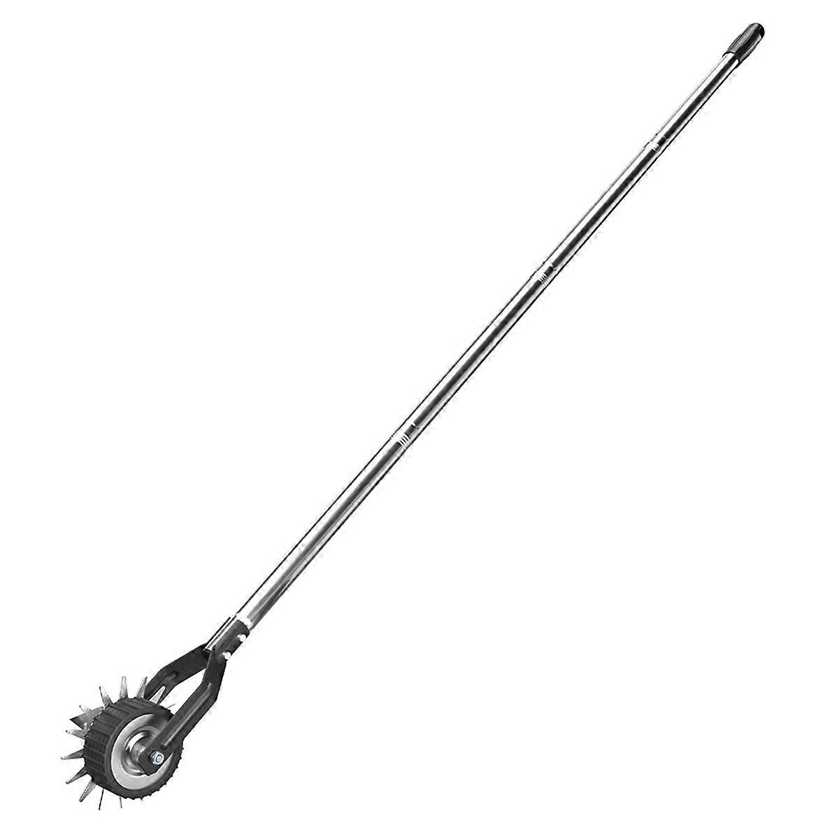 67.3-Inch Sidewalk Manual Lawn Edger, Wheel Rotary Edger, Strong 4 Sections Stainless Steel Handle