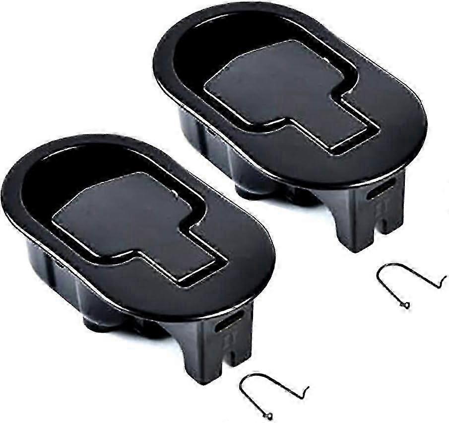 2-Pack Durable Metal Recliner Handle & Release Lever Replacement for Sofa Couch, Black