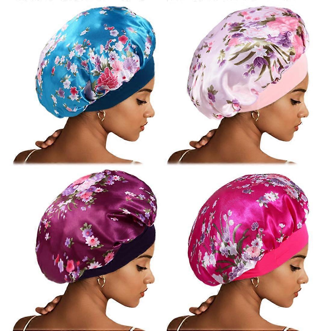 Silk Bonnet for Sleeping, Extra Soft Elastic Band Sleep Cap