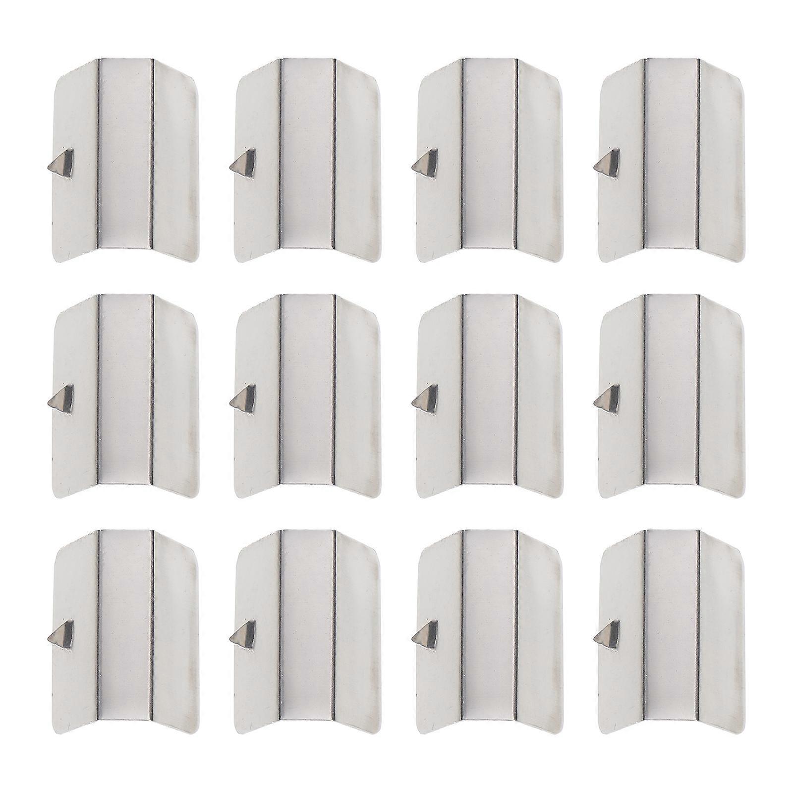 12pcs Stainless Steel Wind Deflectors Channel Clips for Deflector Fixing