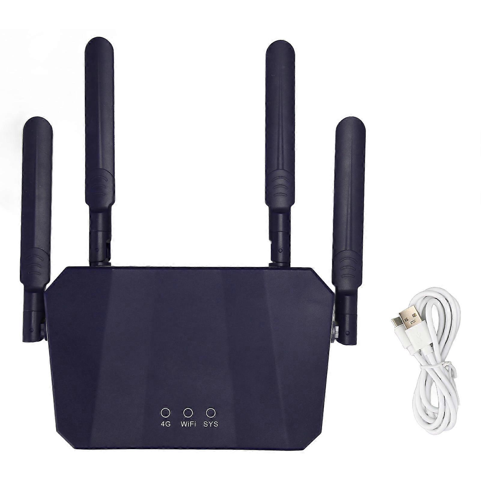 4G LTE Wireless Router 300Mbps: High-Speed Mobile WiFi Hotspot with SIM Slot, UK Plug