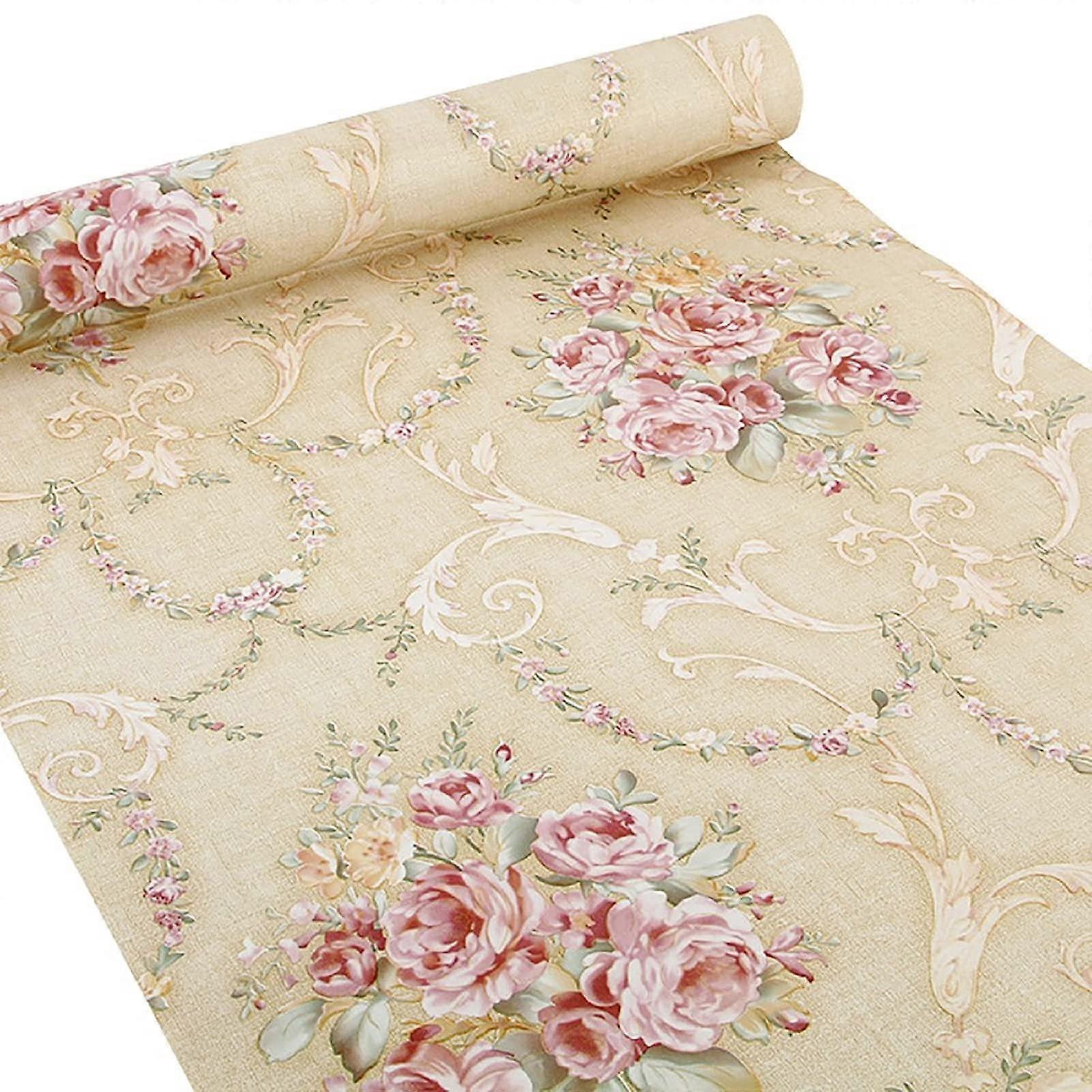 SelfAdhesive Decorative Film with Floral Pattern for Shelves, Drawers, Cupboards, Desks