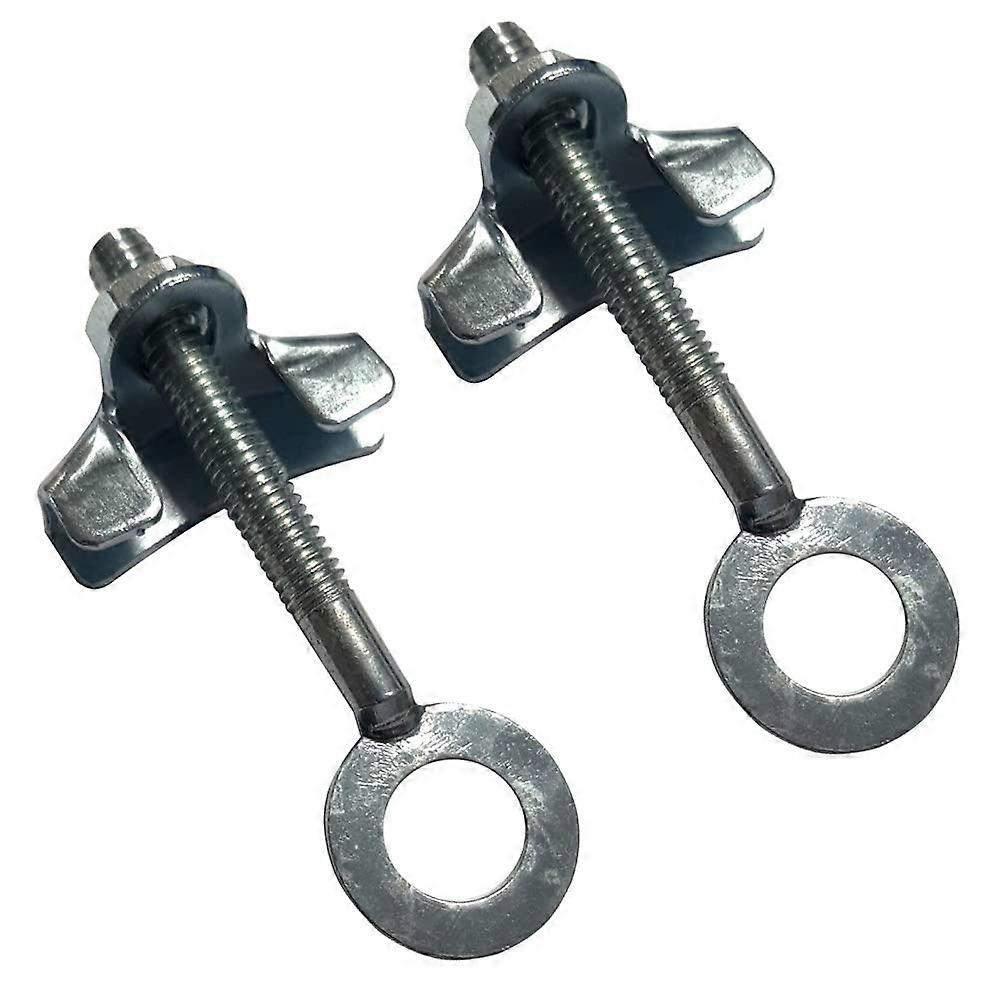 2x Bicycle Chain Tensioner M6 x 65 mm Steel with Nuts Diameter Axles 11.3 mm BMX Fixie