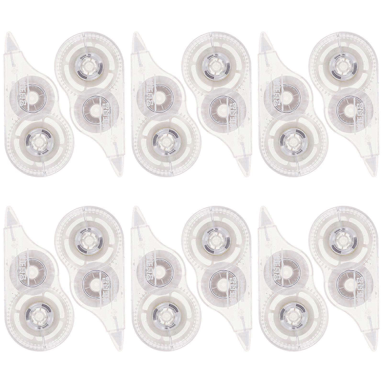 12Pcs Students White Out Correction Tape Practical Correction Tape Portable White Out Tape