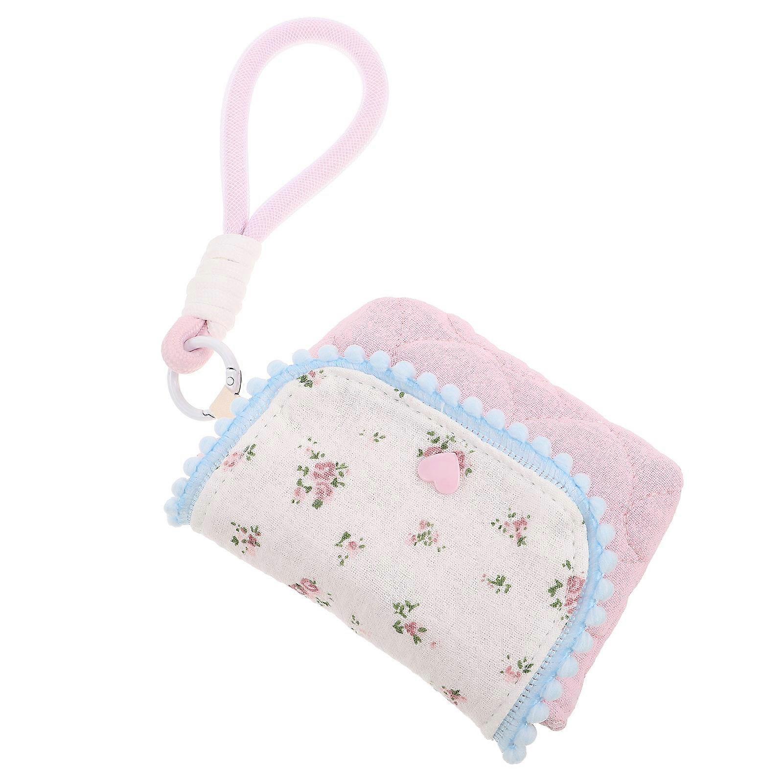 Storage Case Camera Carrying Pouch Pink Cotton Shockproof Portable Organizer for Photographers 1Set