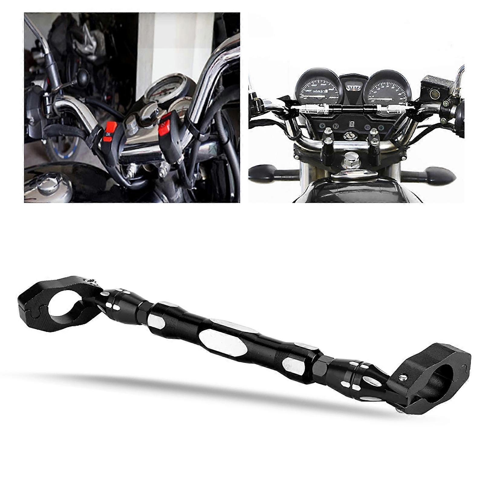 Motorcycle Adjustable nce Bar 7/8" 22mm Handlebar Reinforced Lever Bar (Black)