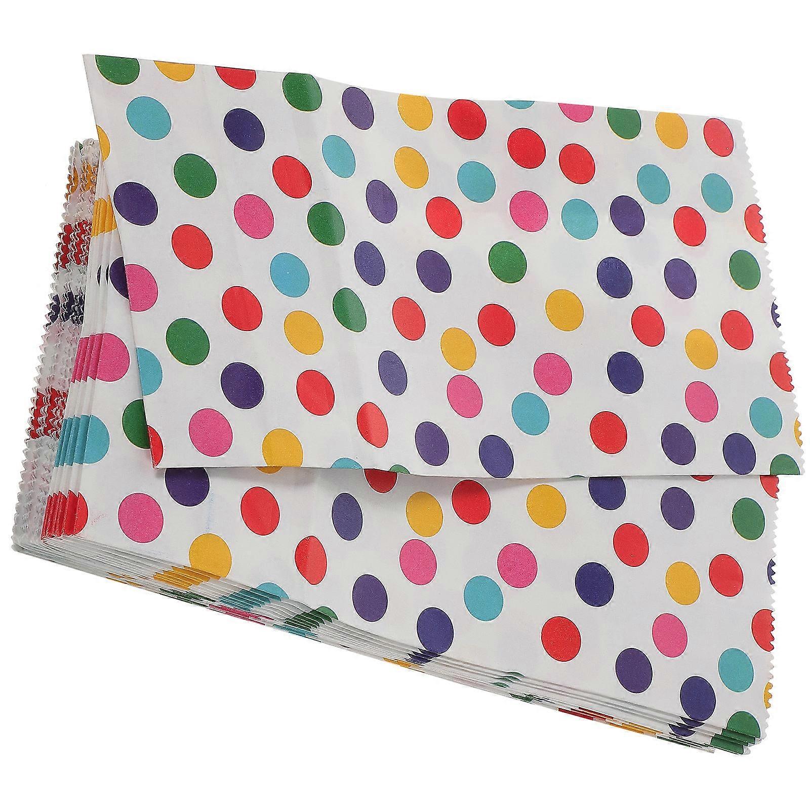 20pcs Rainbow Dot Bags Durable Candy Pouches for Birthday Parties, Showers & Celebrations – Ideal for Treats, Items & Storage