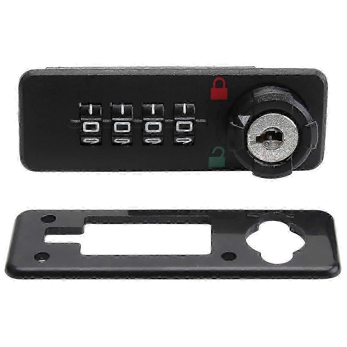 4 Digit Combination Mechanical Lock ABS Password Lock Mailbox Cabinet Lock, Happy H SZRH
