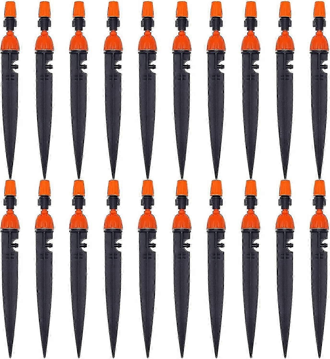 Ground Insert Atomizing Adjustable Dripper 360 Degree Drip Irrigation 50 Pcs - ya01