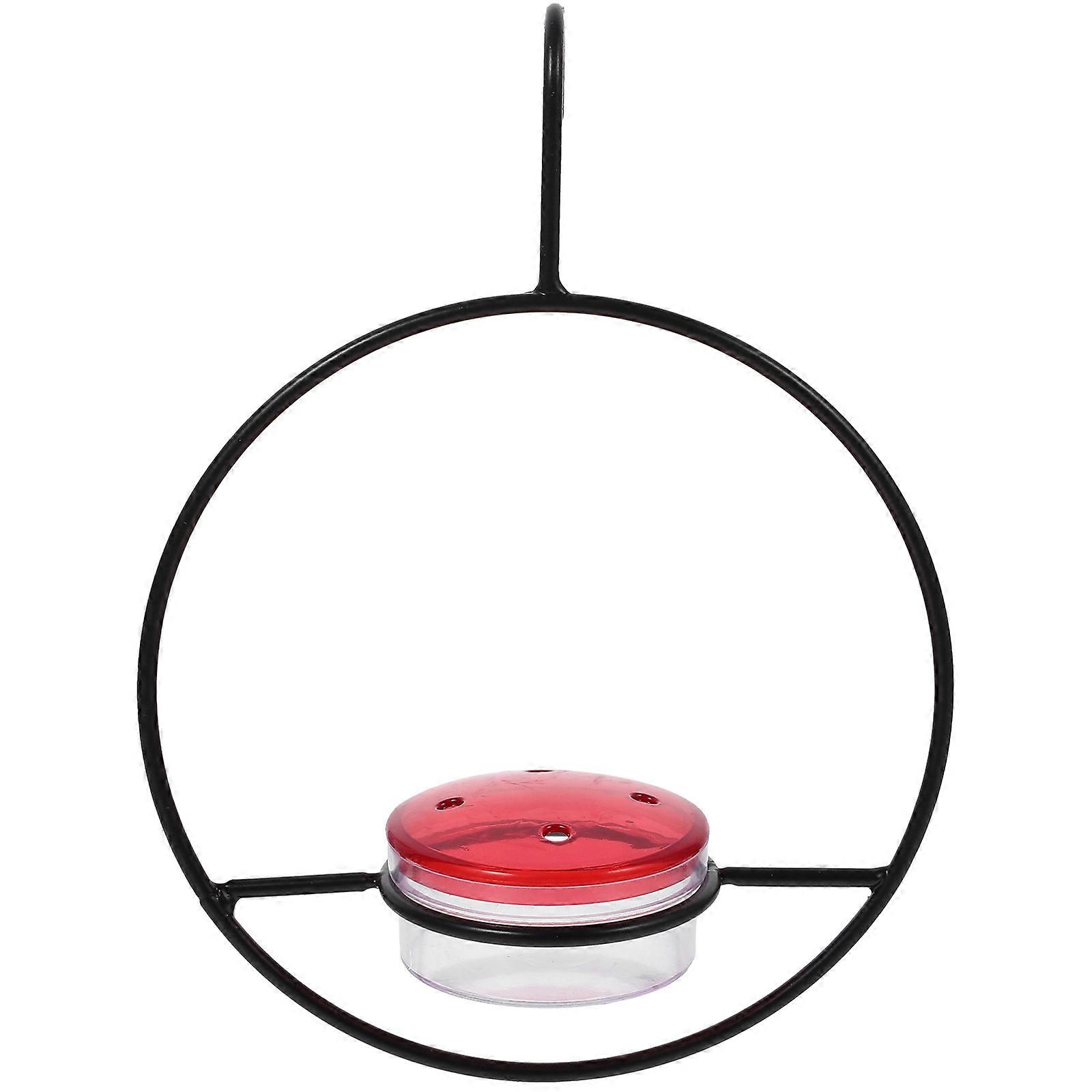 Bird Water Feeder Hummingbird Feeder Durable Construction Red Plastic For Backyard Windows 1Pcs