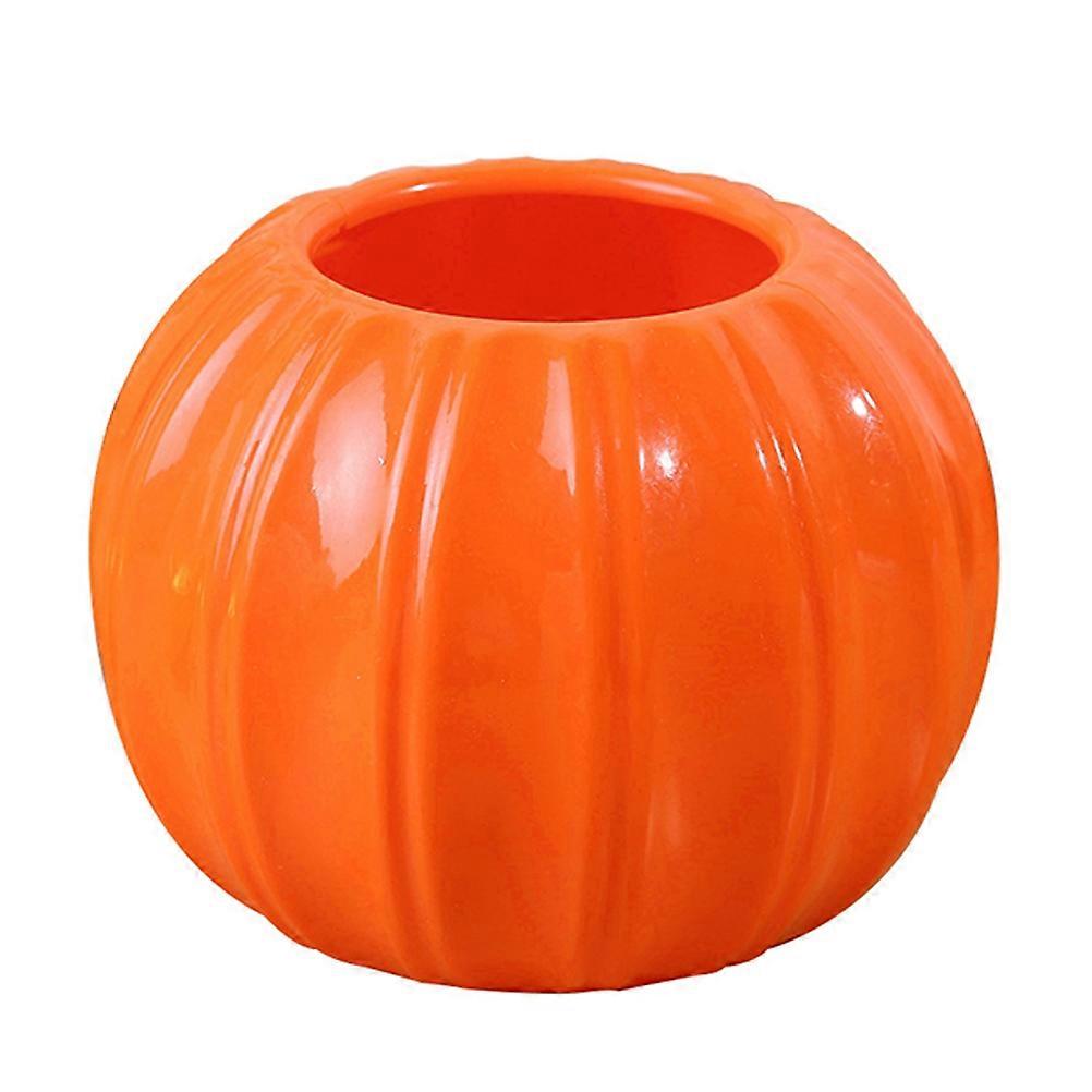 Ceramic Pumpkin Flower Pot Orange for Decoration No-