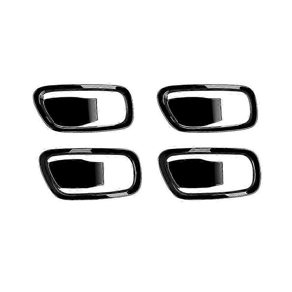 4Pcs Glossy Black Inner Door Handle Bowl Panel Cover Trim for XRV XR-V -V 2022 2023 Interior Mouldi