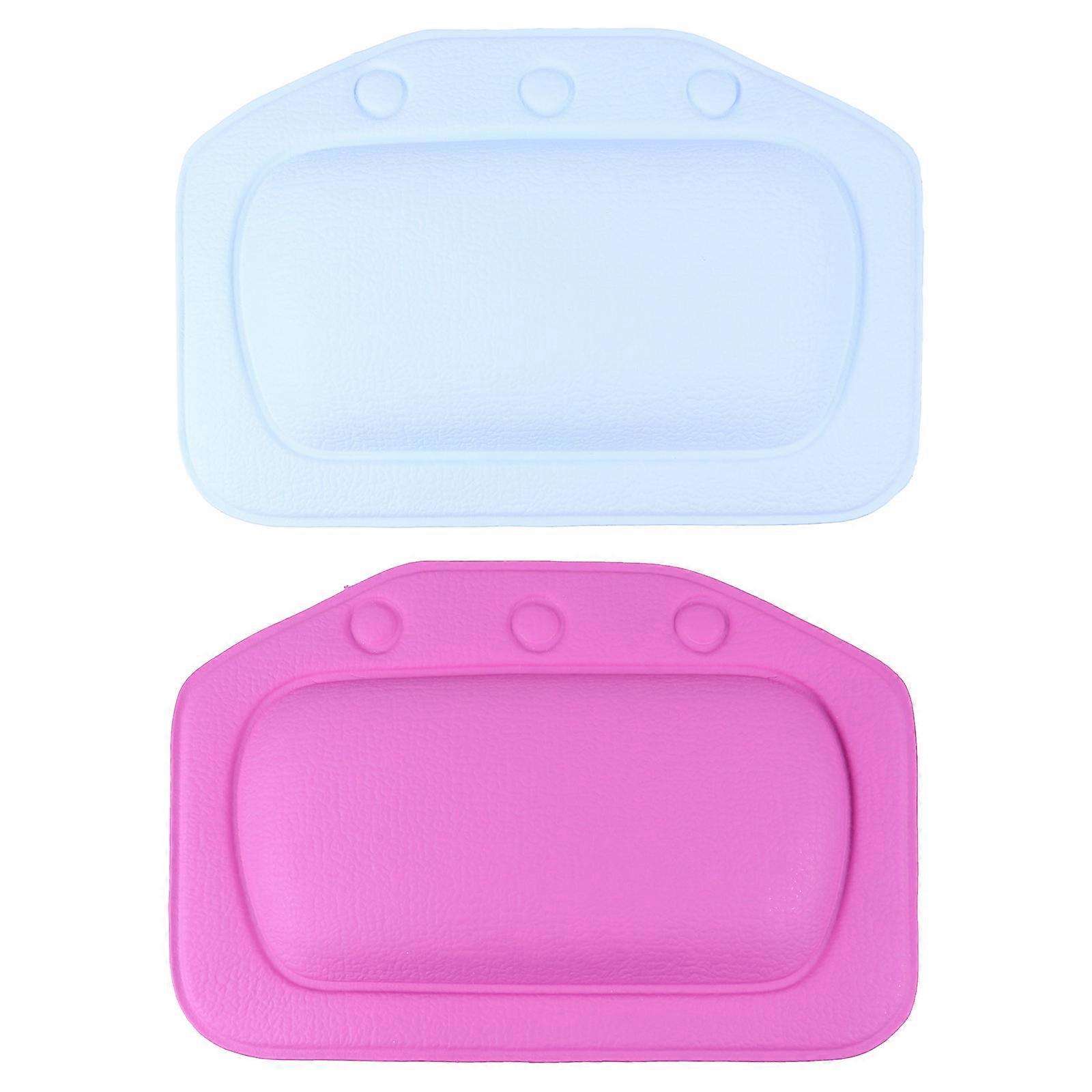 Bathtub Pillow Head Neck Relaxation Spa Bath Daily Shower 30x20cm 2Set