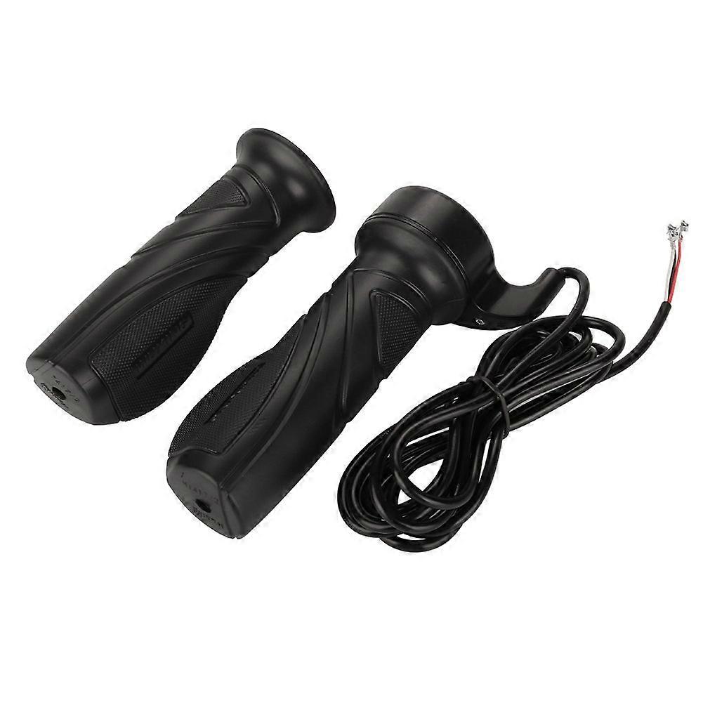 1 Pair 22.5 mm Twist Throttle Grip with Cable for Electric Bicycle and Scooter Universal Compatibility