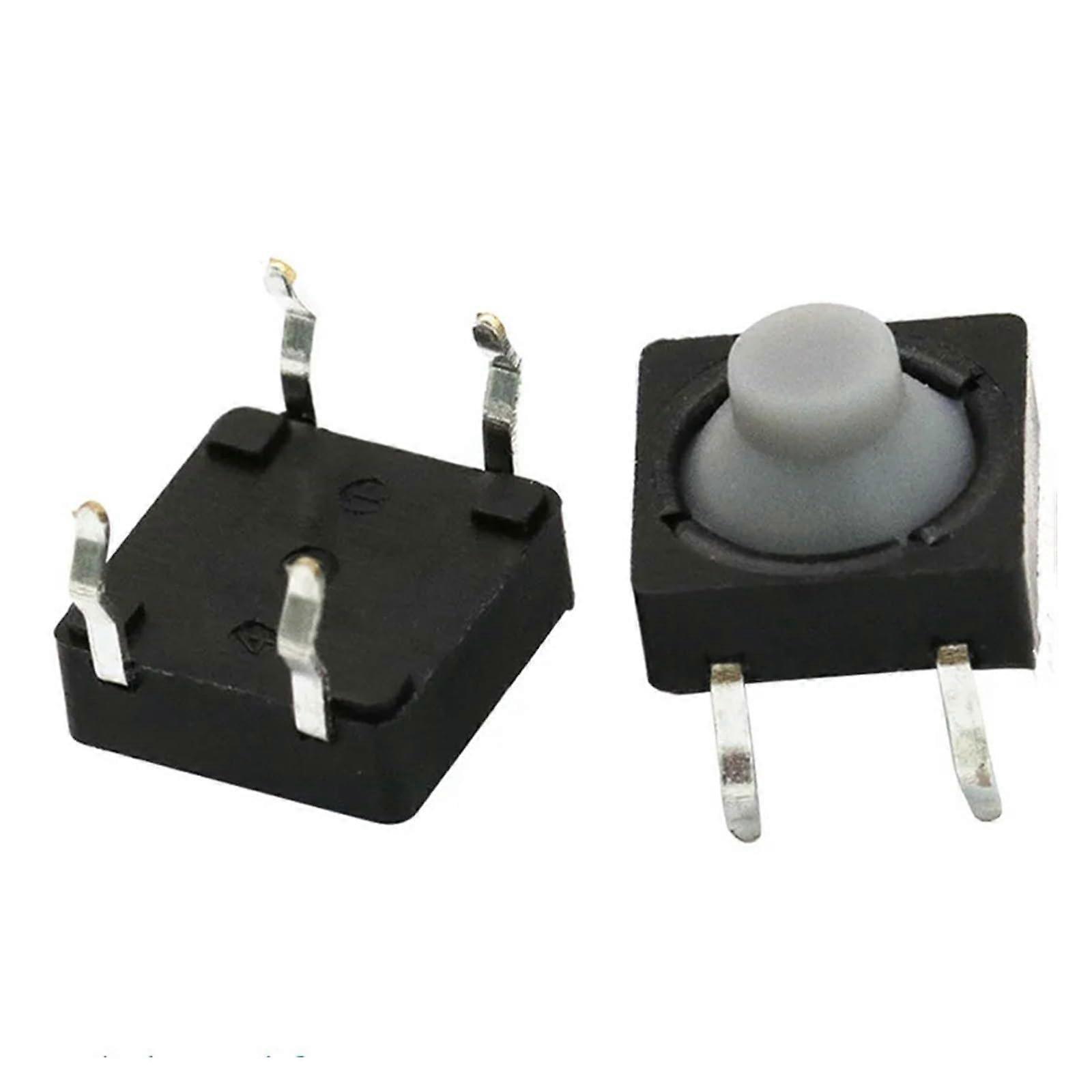 20pcs/lot 8x8x5mm 4 p conductive silicone soundless tactile tact push button switch selfreset Ref: 2273