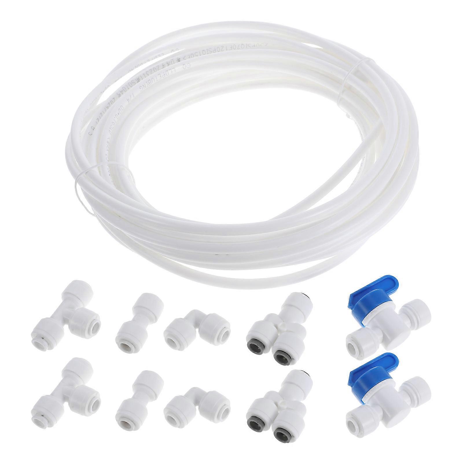 11 Pcs Quick Connect Water Purifier Hose Fittings for Filtration Systems Compatible with Standard Reverse Osmosis Easy Tool Free Installation