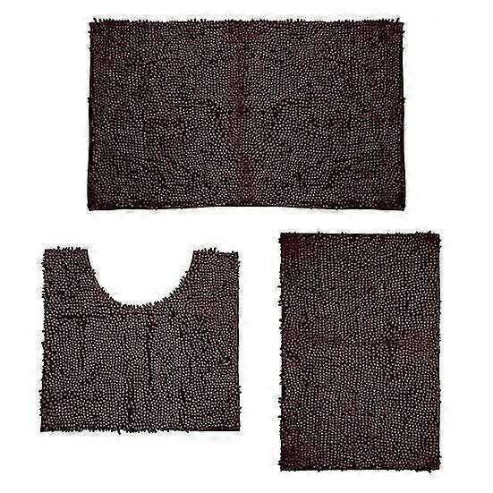 3Pcs/Set Solid Color Non-Slip Super Water Absorbent Bathroom Kitchen Mat Cushion