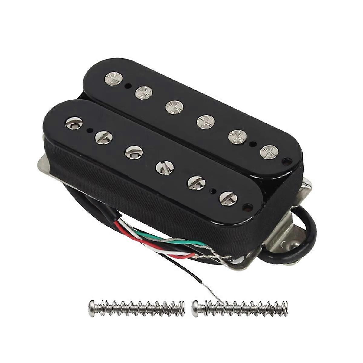 Metal Guitar Bridge Pickup,4-Wire,Double Coil Pickup for Electric Guitar,Enhance Guitar'S Sound Quality and Performance