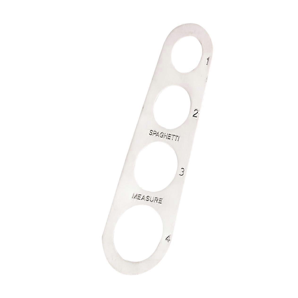 Stainless Steel Measuring Tool with 4 Holes Precise Pasta Portion Control Device for Hobby and Professional Chefs
